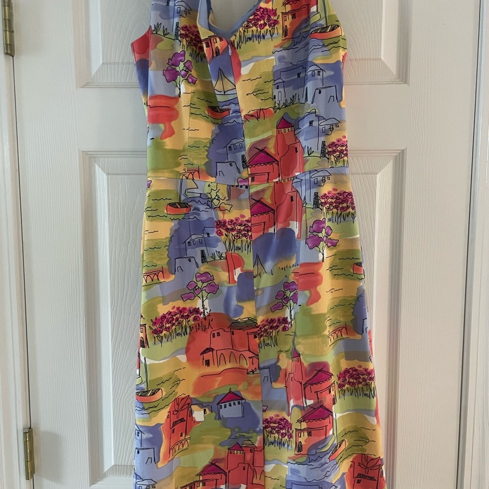 🎉Host Pick🎉Coldwater Creek Colorful Abstract Print Dress - Picture 2 of 2